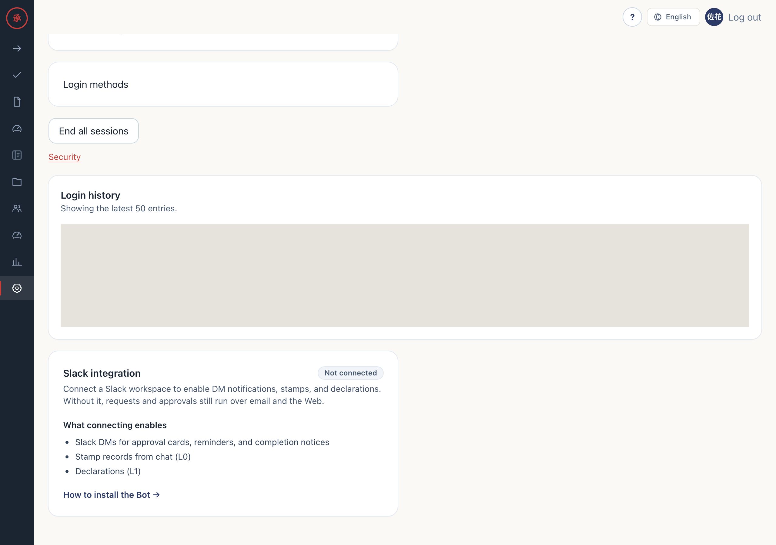 Slack integration